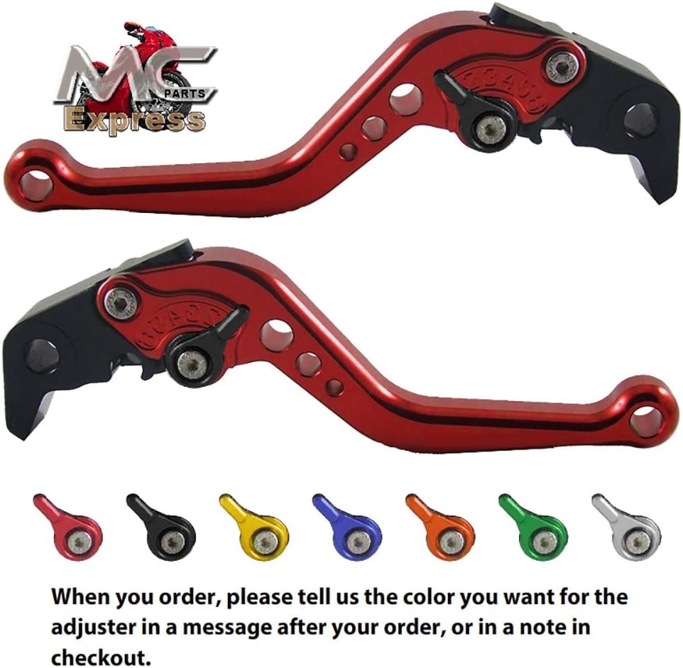 MC Short Adjustable CNC Levers KTM 990 SuperDuke 2005 - 2012 Red