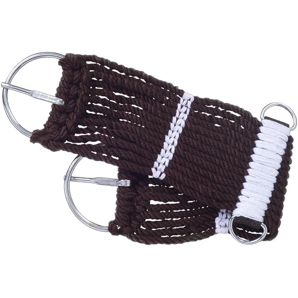 Corda Pony Mustang 23 Fili &ndash; Rayon Bianco, Doppio Tessuto, Con Fibbie E Dees