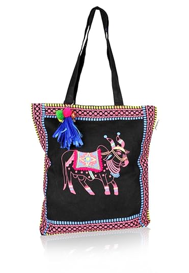 pick pocket Womens Tote Bag (Black &Blue)