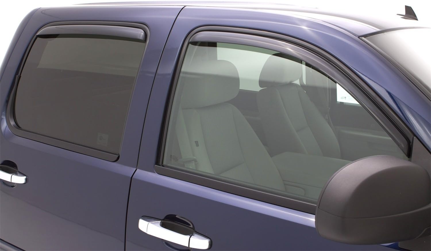 Stampede TapeOn Rainguard Chrome Visor For 2007-2013 GMC Yukon XL 1500 /& 2500