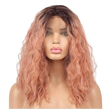 Amazon Com Showez Afro Kinky Curly Hair Lace Front Wig Black
