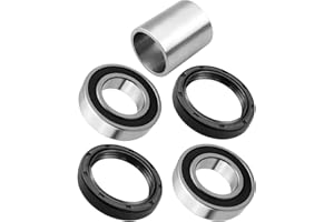 WMJNH Front Axle Wheel Bearings Seals & Spacer/Collar Kit Fits for Kawasaki Mule 2510 2520 3000 3010 3020 4000 4010 1993-2023 Replace 92045-3707 92049-1025 92027-1538