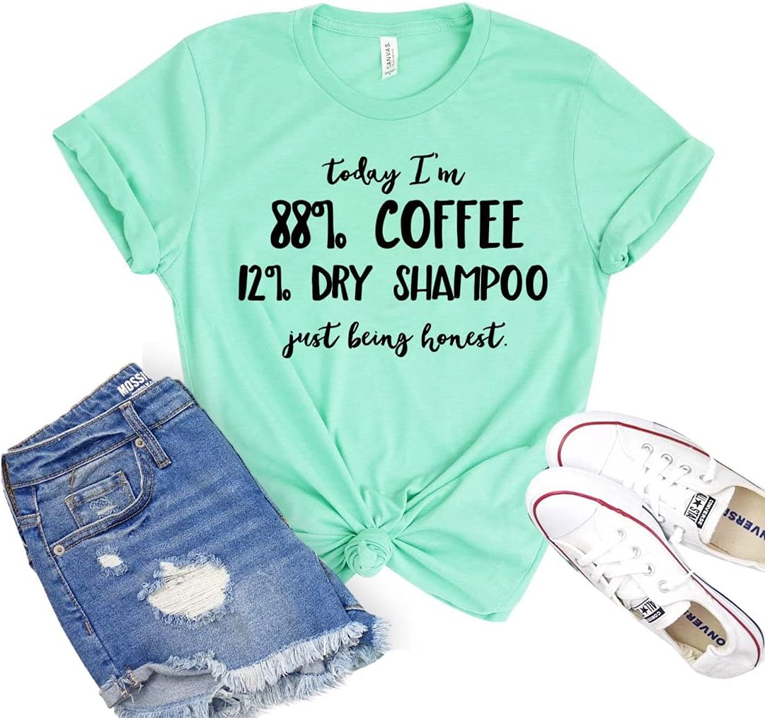 Hoy Im 88 camisa de café seco champú camiseta amante de