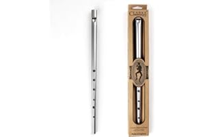 SUTILA Traditional Metal Ireland Flute Clarke Tinwhistle Irish Whistle Flute in C/D Key (Silver D Key)
