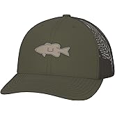HUK Mens Mesh Trucker Snapback Hat | Anti-Glare Fishing Hat