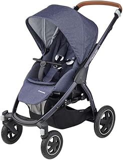 Maxi-Cosi Stella Kinderwagen, ab der Geburt nutzbar (0-15 kg), mit extra großem Verdeck und Outdoor-Reifen, extrem wendig, sparkling blue