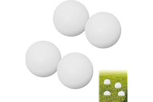 4 Pcs Bocce Ball Pallino Replacement, 40mm(1.57 In) White Resin Target Ball for Bocce, Lawn Bowling, and Pétanque, Durable We