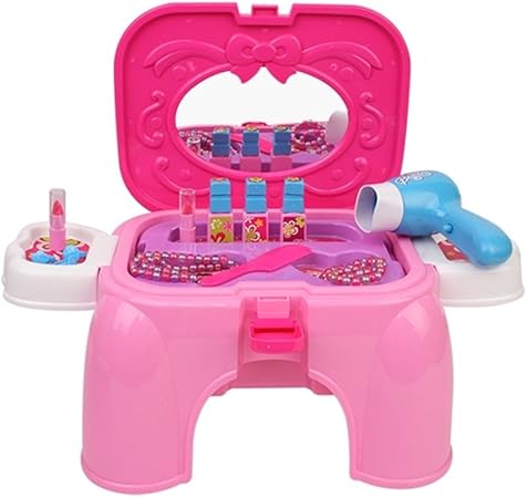 Amazon Beauty Play Set 美容チェアプレイセット ままごと遊びキッズ用 ビューティーセット ドレッサーセット 椅子に変身 36ヶ月以上のおもちゃ 海外直送品 調理器具 食器 おもちゃ