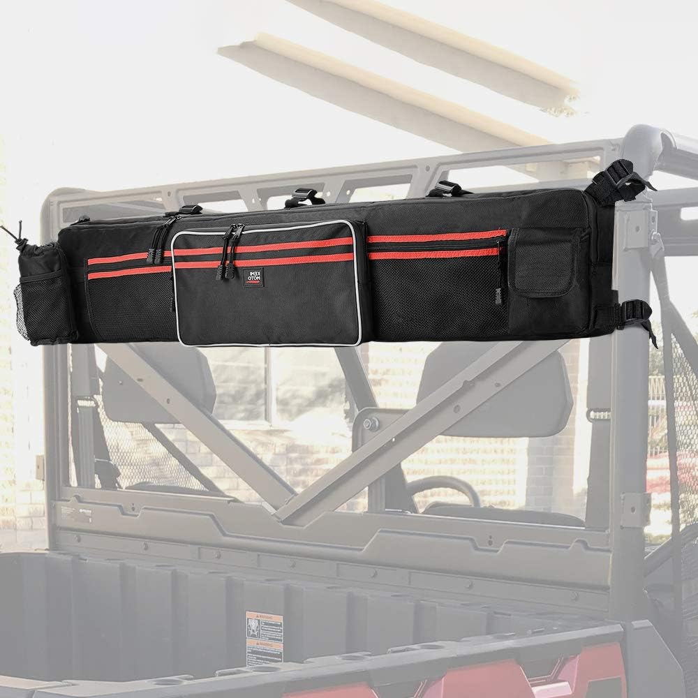 KEMIMOTO UTV Rifle Case Bag, Roll Cage Organizer Rear Storage Bag with