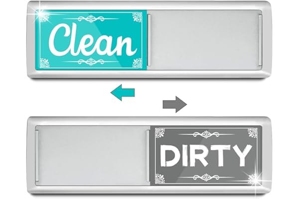 Magnetic Clean/Dirty Dishwasher Sign for Kitchen Organization and Storage