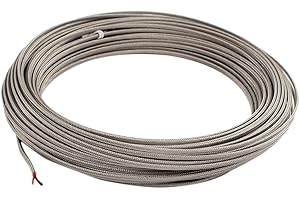 uxcell 2mm Dia Temperature Sensor Probe Tester K-Type Thermocouple Wire Cable 32M Long