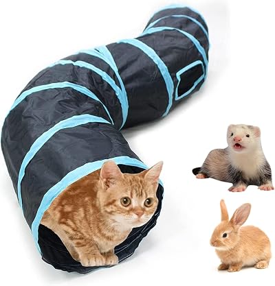 Bemodst S-Type Cat Tunnel 2/3/4/5 Way Collapsible Interactive Maze