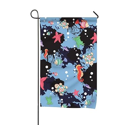 Amazon Com Yyoungsell Flag Marine Life Design Campsite Flag