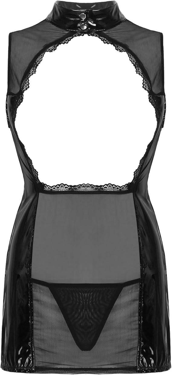 Damen Dessous Set Babydoll Mit Spitze - Erotische Wäsche Transparent In Übergrößen