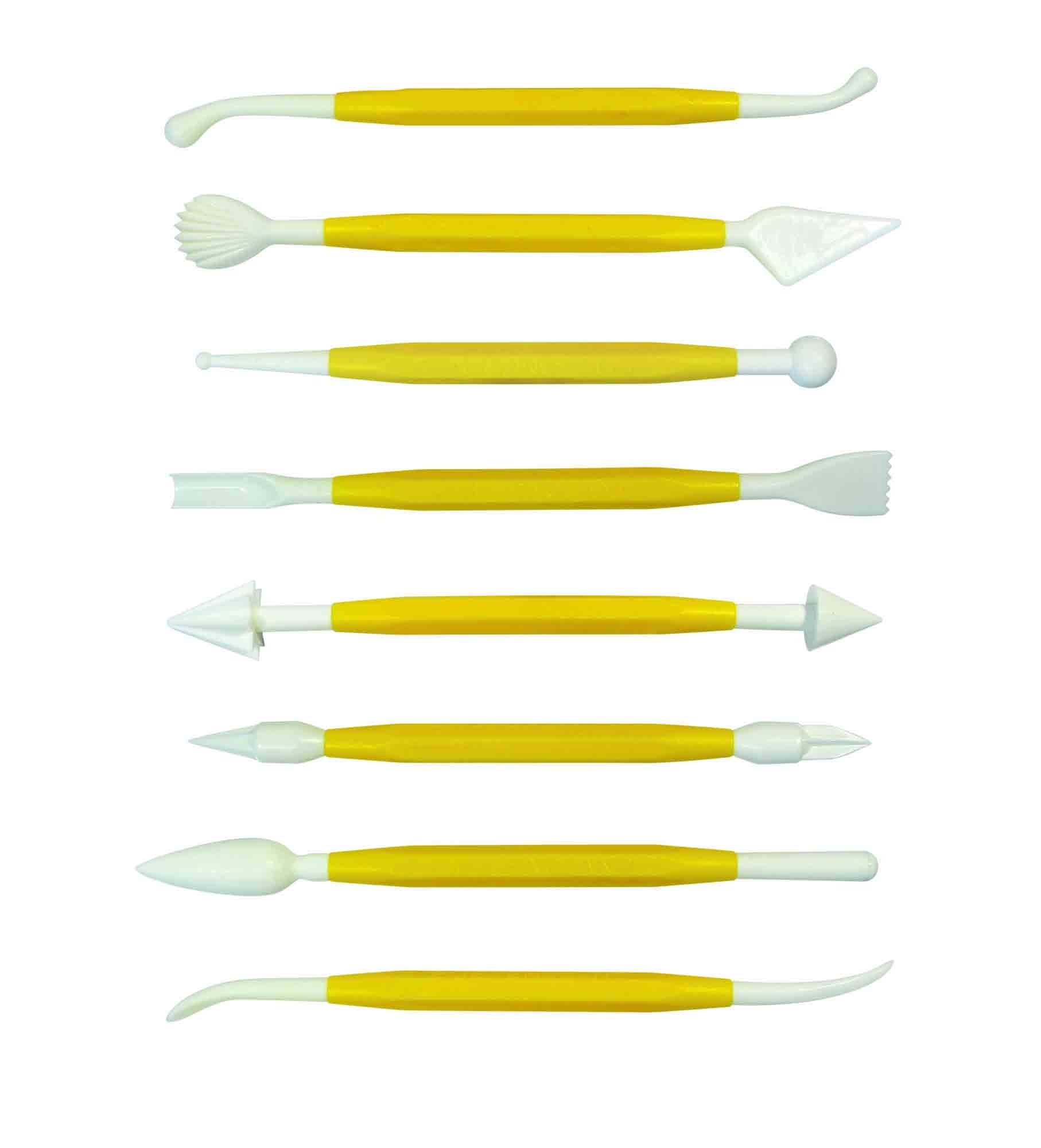 PME BK123 Modelling Tools, Set of 8, Yellow