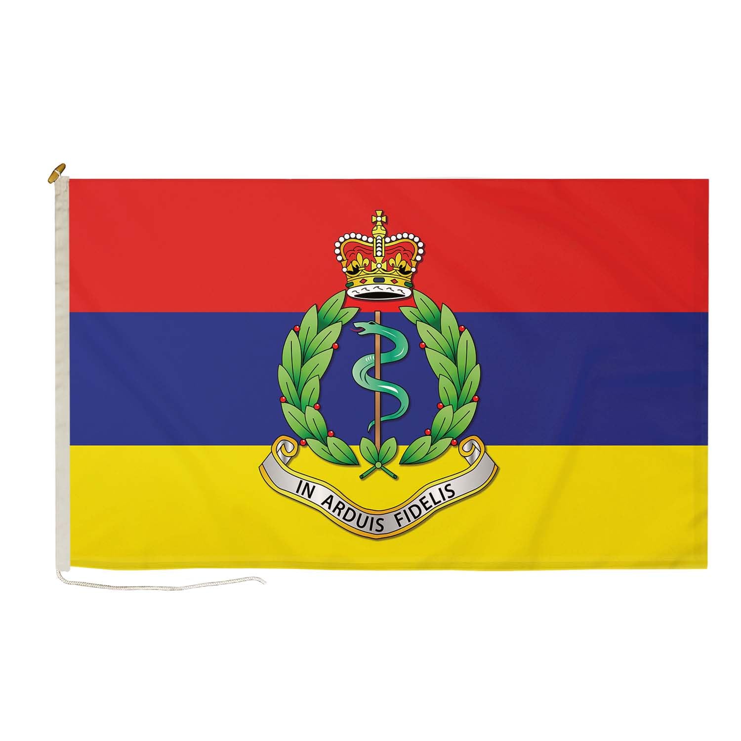DuraFlag Royal Army Medical Corps 3ft x 2ft Flag Premium Quality With Rope & Toggle Reinforced Stitching 90cm x 60cm RAMC British Army Medical Corps Military Flag