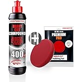 menzerna Scratch and Swirl Remover Kit I Car polishing Set with Menzerna Heavy Cut 400 and 3,5 Inch Polishing Pad I Deep Scratch Repair Kit for All Types of Vehicles
