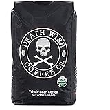 Death Wish Coffee, The World's Strongest Whole Bean Coffee, Fair Trade and USDA Certified Organic, 5 lb