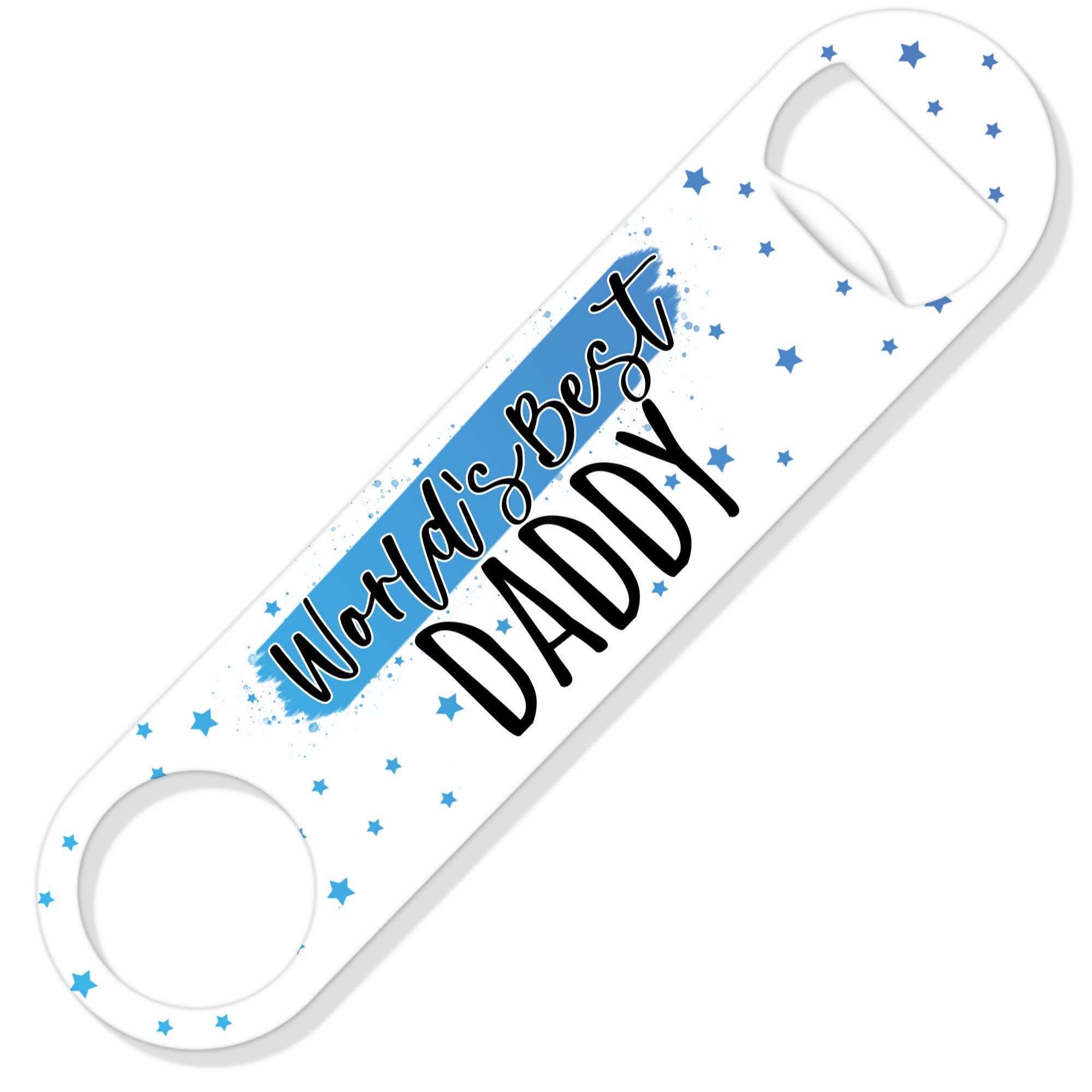 Dad Bottle Opener | World's Best Daddy | Bar Blade Home Bar Pub for Dad Husband Boyfriend Stocking Filler from The Kids Father | BB3