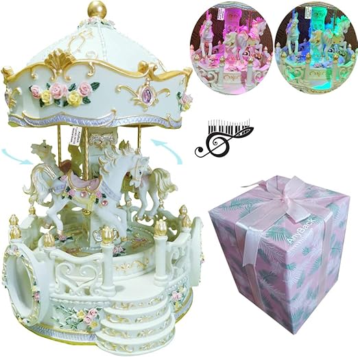 Amazon Com Anyback Carousel Musical Boxes Mechanism Merry Go
