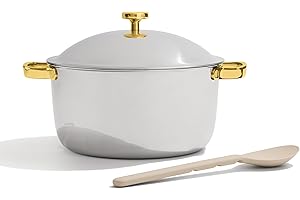 Our Place Titanium Perfect Pot Pro - 6.4L No-Coating Nonstick Stock Pot | Tri-Ply Titanium & Stainless Steel | Oven-Safe up t
