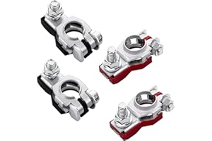 Battery Terminal Connector clamp, Top Post Battery Terminal Protector Set, Marine car, Yacht, RV Vehicle (2 Pair)