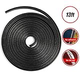 ILOVA Door Edge Guard Trim Molding Durable Fits Most Cars Virtually Invisible Easy D.I.Y. Installation Internal Double Sided Tape No Tools Needed Protected Lining 13ft Black