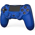 TIANHOO Wireless Controller compatible with PS4, with Vibration Feedback, Motion Sensing, Touchpad, Light Bar, Share, Speaker, 3.5mm Headphone Jack (Blue)