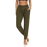 DIBAOLONG Womens Yoga Sweatpants Loose Workout Harem Joggers Casual Comfy Lounge Pajama Pants with Pockets