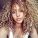 Top Hair Blonde Synthetic Afro Curly Hair Wig For Black Women Short Kinky Hair Jerry Curly Fiber Blonde Synthetic Wig