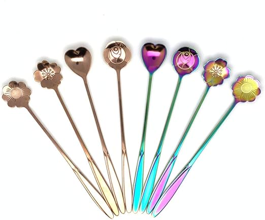 rainbow tea coffee sugar