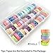 OffKits Tape Jewelry Makeup Markers Storage Box Organizer Divider Closet Container, Ziploc Weather Shield Case, 15 Square, 45 rolls 2 Inches Diameter Tape Compatible, Clear