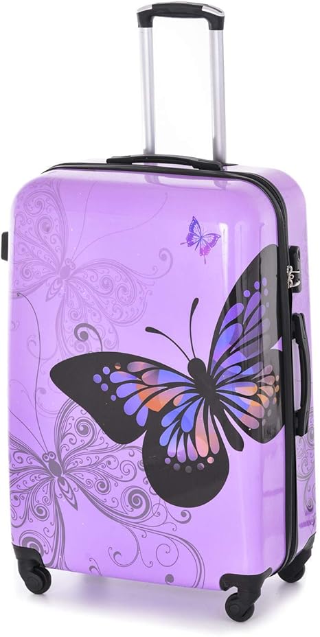 butterfly suitcase amazon