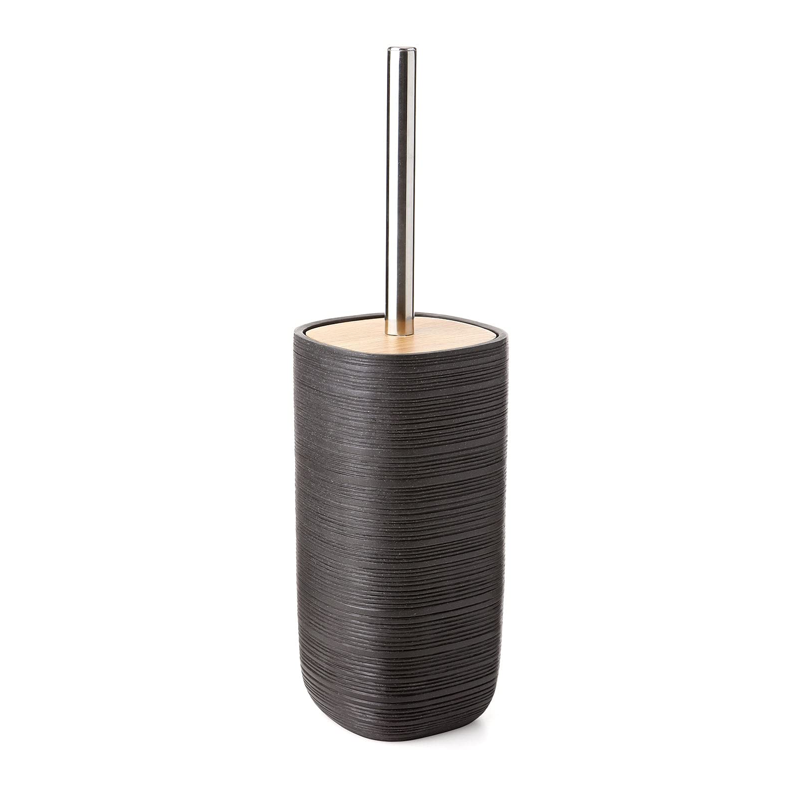 Tatay Bambu Collection Toilet Brush, Polyresin, Black, One Size