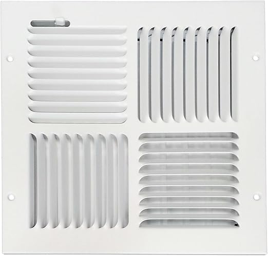 Shoemaker 150 12x12 12 X12 4 Way Ceiling Diffuser White