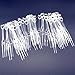 Disposable Plastic Cocktail Picks Fruit Forks Cocktail Sticks Plates Picks Cake Forks Dessert Forks Party Supplies (500pcs Clear)