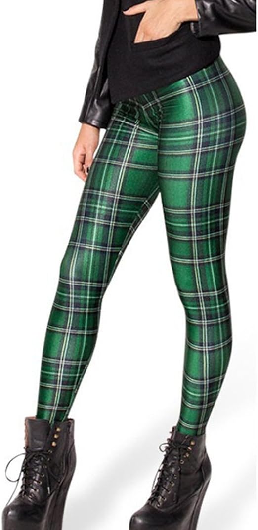 tartan pants green