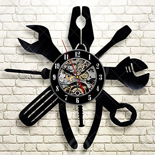 Instruments Cars Gift For Men Vinyl Record Wall Clock Art Home Decor Gift Idea Decorative Vinyl Record Wall Clock This Clock Is A Unique Gift To Your Friends And Family For Any Occasion