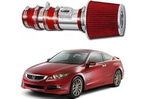 AUTOJOY CLUB Red Air Intake Induction Filter Compatible with 2008-2012 H0onda Accord EXL EX 2007-2014 Acura TL Racing Air Intake Kit Filter