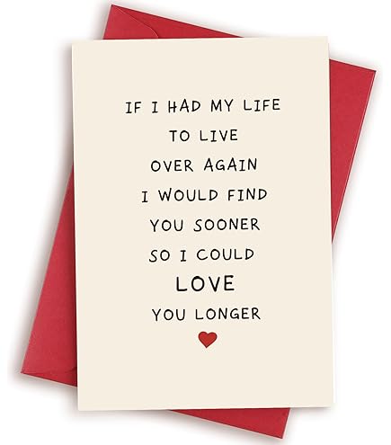 Carte D'anniversaire Romantique Pour Homme Et Femme, Jolie Carte De Saint-Valentin Pour Mari, épouse, Petit Ami, Petite Amie, Carte D'amour Pour Partenaire, Couple, Carte Always And Forever