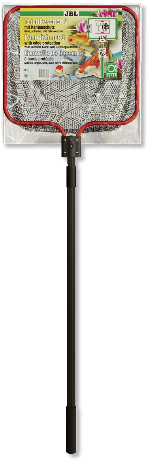 JBL Pond Net M Coarse 50 x 43 cm Fine Mesh Catch Net 160 cm Telescopic Handle