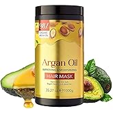 DR.EMMET Argan Oil Moisturizing Hair Mask, Deep Conditioning Repair Mask For Damaged Hair, Treatment for Anti-Frizz and Hydration – 35 oz