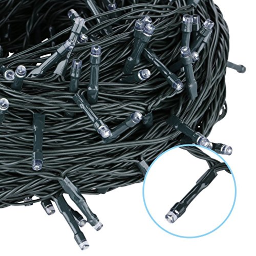 Christmas Dual Color LED String Light, 2 in 1 Cool and Warm White, Timer/Remote/Dimmable/9 Modes, Plug in , 66ft 200 LED, Indoor Outdoor Decorative Fairy Light for Bedroom, Patio, Party and More