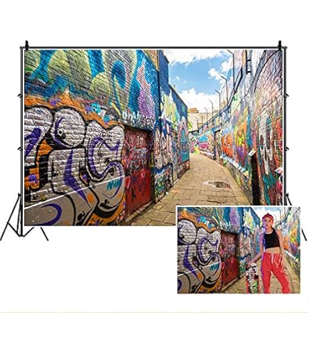 Kate Urban Graffiti Wall Backdrop For Photography