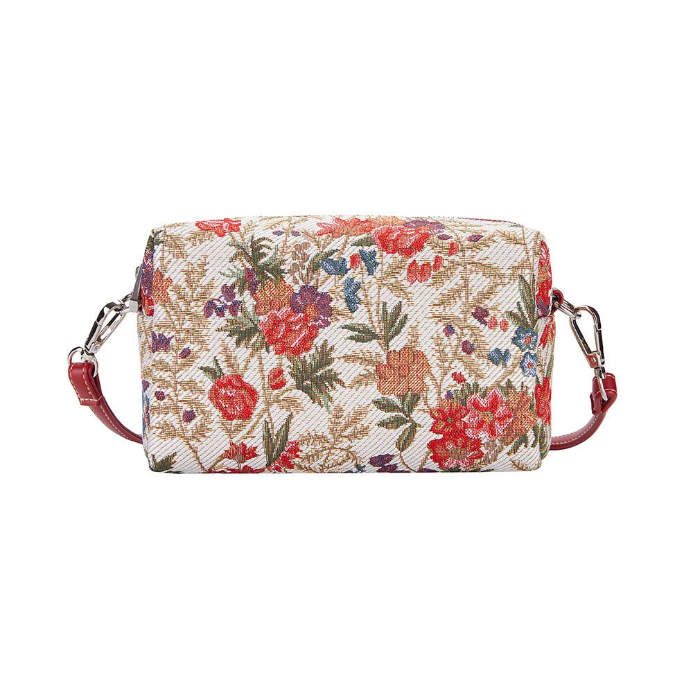 Signare Tapestry Small Crossbody Bag for Women Pouch Bag with Floral and Garden Design (Flower Meadow)