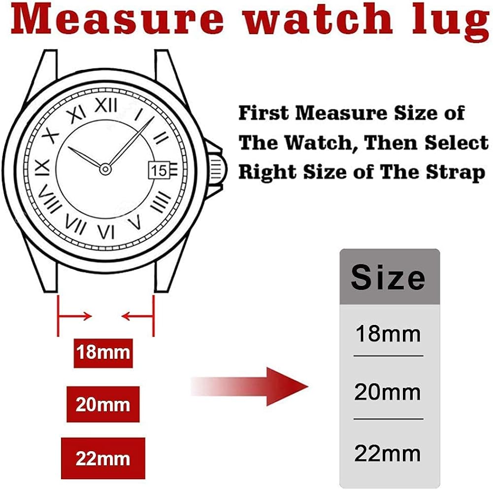 Ritche Silicone Watch Bands 18mm 19mm 20mm 21mm 22mm 23mm 24mm Quick Release Rubber Watch Bands for Men | 