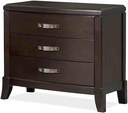 Amazon Com Darby Home Co Mcduffie 3 Drawer Bedroom Nightstand With Power And Usb Made Of Solid And Manufactured Wood In Cherry Finish 27 H X 28 W X 17 D In Kitchen