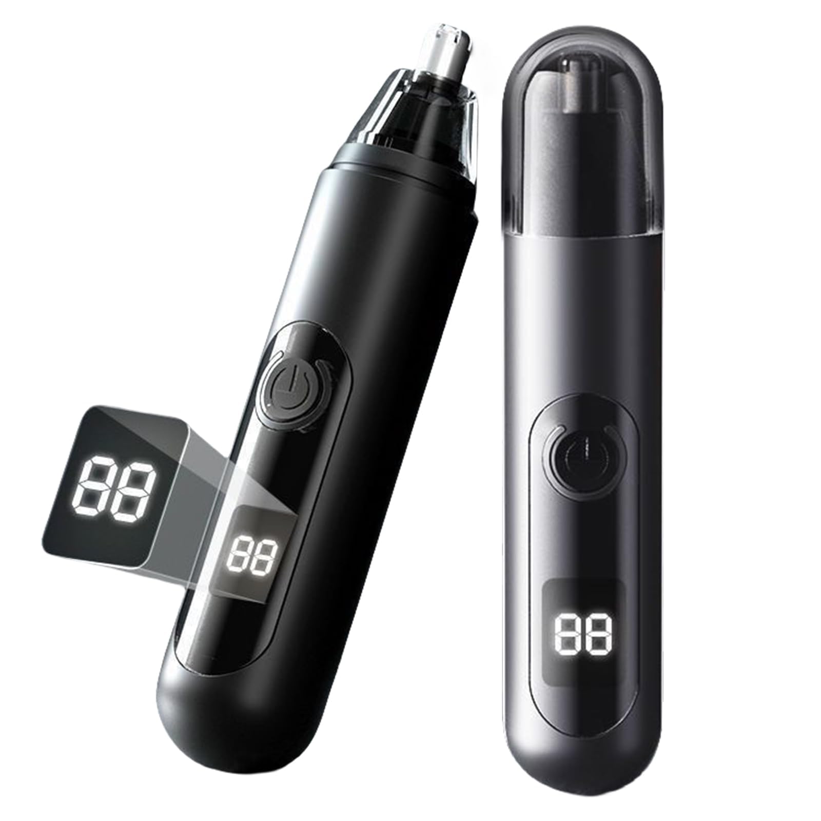 Photo 1 of HILYC Professional Nose Hair Trimmer, LED Display, USB Rechargeable, Waterproof Double-Edge Blade for Men, Women, IPX7 Rated, 2025 Model (Round Bottom)
