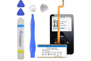 950mAh New Upgrade Replacement 616-0232 Battery Compatible with iPod 5th - 7th Generation Video Classic A1136 A1238 6th 80GB 