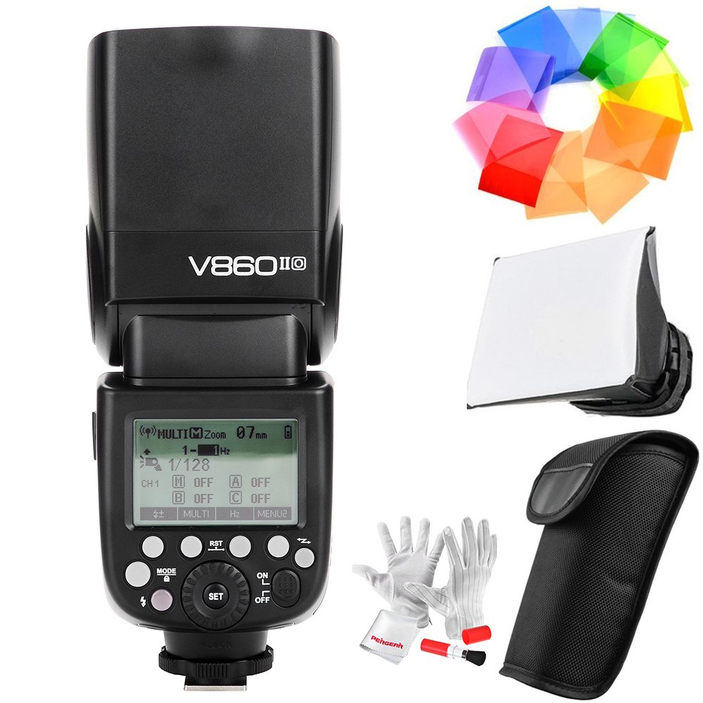 GODOX V860II-O 2.4G TTL Li-on Battery Flash for Olympus Panasonic Cameras  GN60 1/8000s HSS 1.5s Recycle Time 650 Full Power Pops 22 Steps of Power  Output ...
